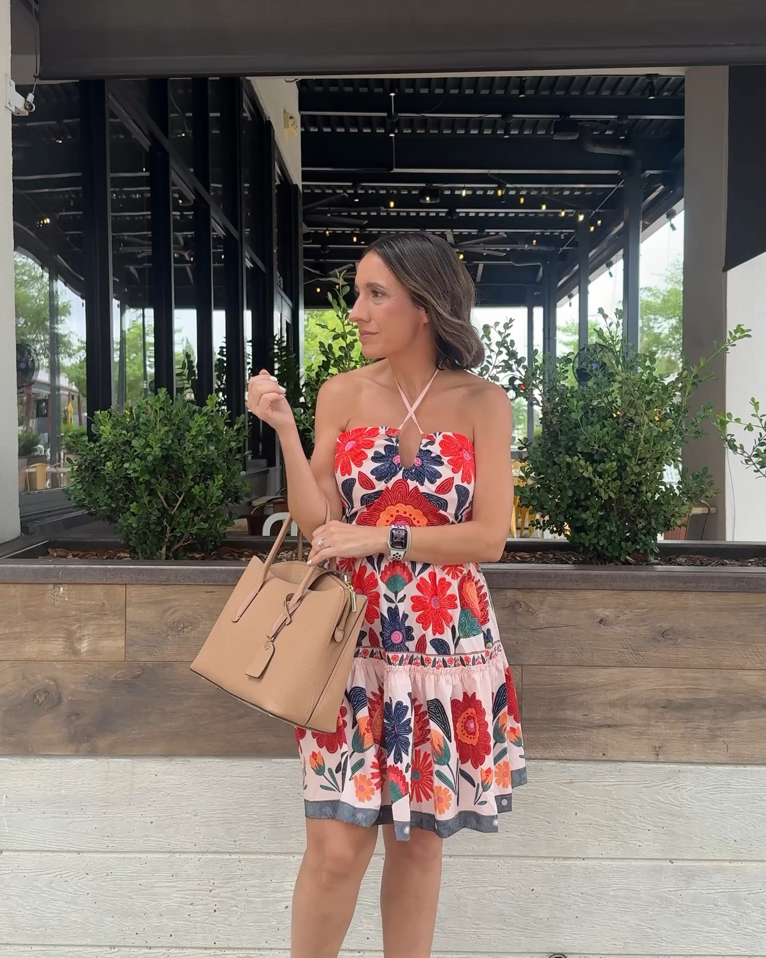 Floerns Floral Halter Mini Dress | Petite Friendly Resort & Vacation Dress

This floral halter mini dress is such a fun find for summer vacations, beach trips, brunch, or tropical getaways. I’m 5’0”, and the mini length works well without overwhelming a petite frame. The lightweight fabric and flattering milkmaid-inspired silhouette make it comfortable for hot weather while still looking polished.

Style it with neutral sandals, a woven bag, and simple gold jewelry for an effortless vacation outfit. It’s also a great option for cruises, resort dinners, summer parties, or packing in your carry-on.

petite vacation dress, floral mini dress, resort wear, beach vacation outfit, tropical dress, summer dress, brunch outfit, vacation style, affordable fashion, petite style.

#LTKdayinmylife #LTKOver40 #LTKPetite
