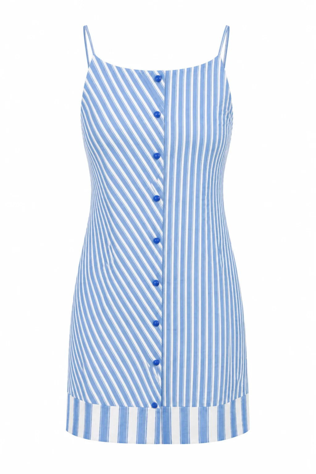 Primm Italian Blue Stripe Mini Dress | Anna Cate Collection