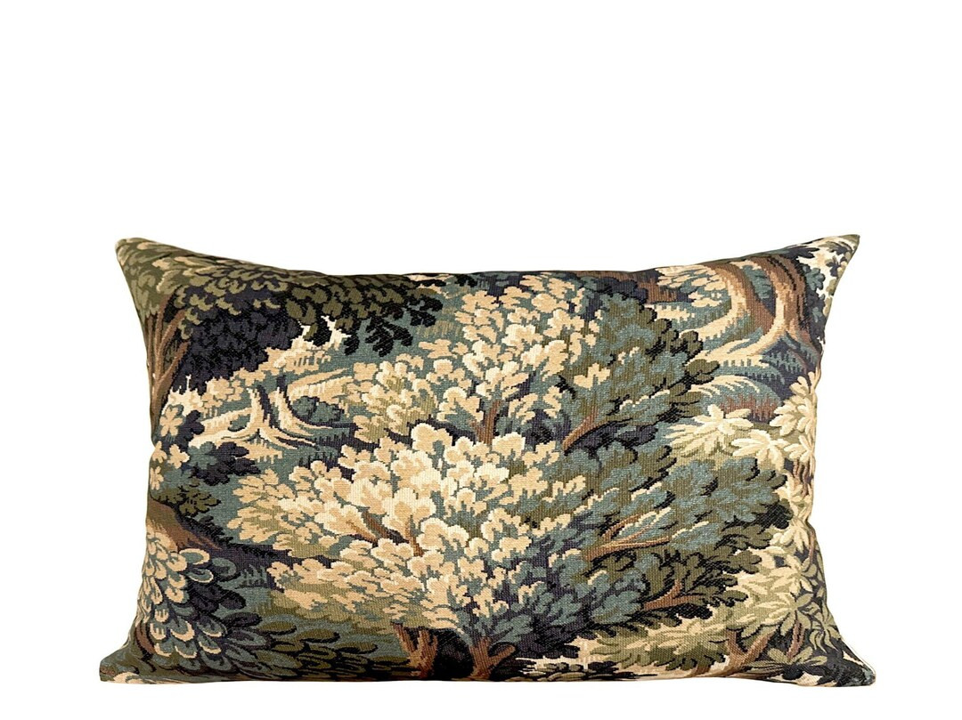 Moody Forest Lumbar Pillow Cover Dark Academia Inspired - Etsy | Etsy (US)