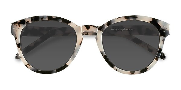 Augustine - Round  Ivory Tortoise  Frame Sunglasses For Women | Eyebuydirect | EyeBuyDirect.com