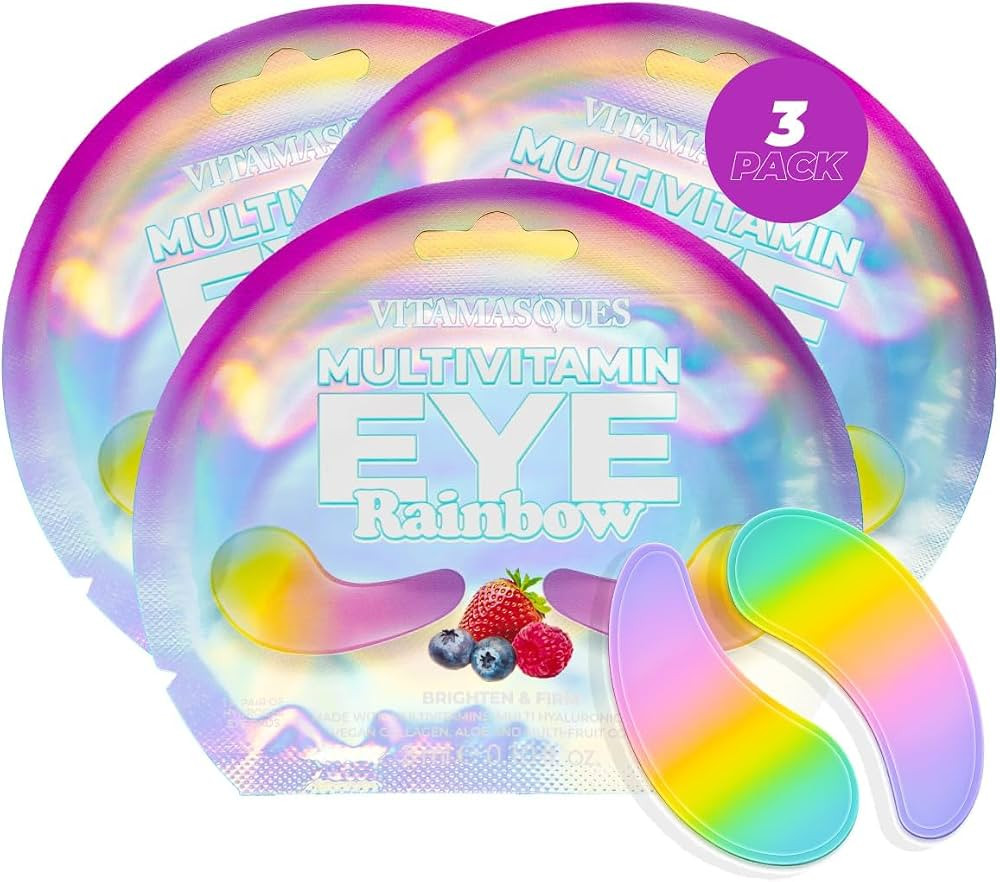 Vitamasques Multivitamin Rainbow Eye Pads 3-Pack - Hydrating and Firming - Korean Skin Care Reduc... | Amazon (US)