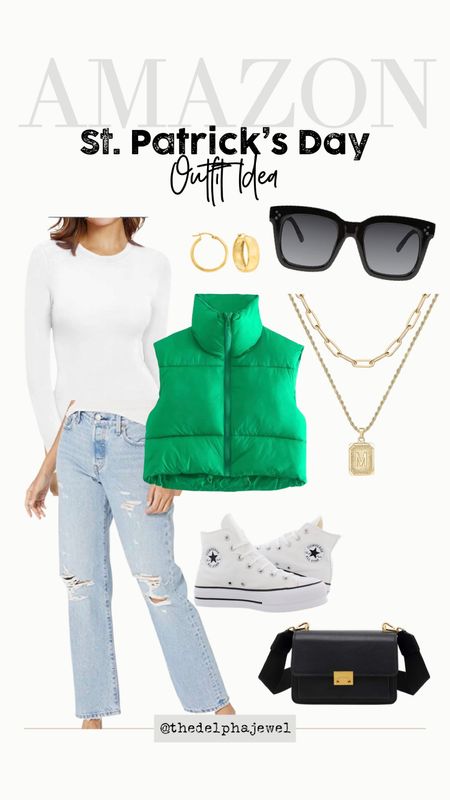 St. Patrick’s Day outfit idea for cooler weather



Casual outfit, idea, spring outfit, idea, St. Patrick’s Day, outfit, puffer vest, chuck Taylor, all stars, bodysuit style,
Amazon find, Amazon style 

#LTKFind #LTKunder50 #LTKstyletip