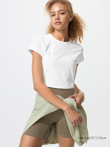 WOMEN'S AIRISM SOFT CROPPED T-SHIRT | UNIQLO AU | Uniqlo Australia