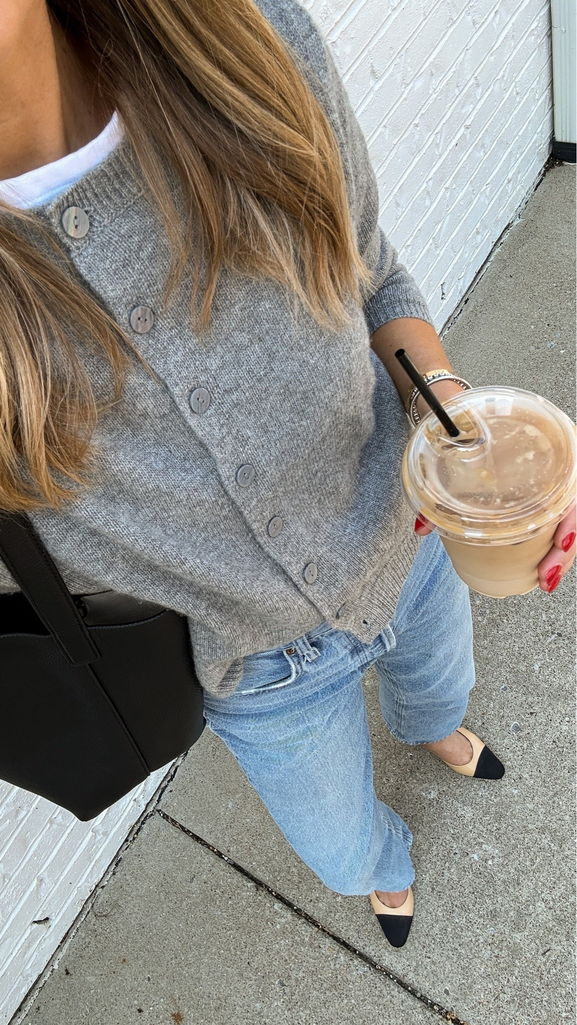 Fashion Jackson
Cardigan sweater (size small) 
AGOLDE jeans (tts)

#LTKOver40 #LTKSeasonal #LTKootd