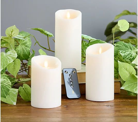 Luminara Set of 3 Colorscape Flameless Candles | QVC