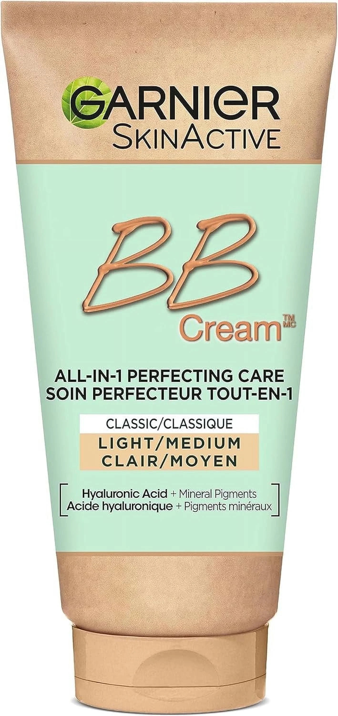 Garnier BB Cream Classic with Hyaluronic Acid + Aloe Vera, 5-in-1 Skin Perfector, SkinActive, Lig... | Walmart (US)