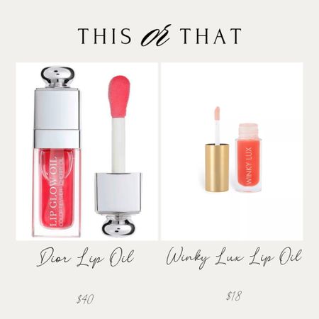 This or That?
Dior lip oil or Winky Lux Lip Oil!!

#LTKstyletip #LTKbeauty