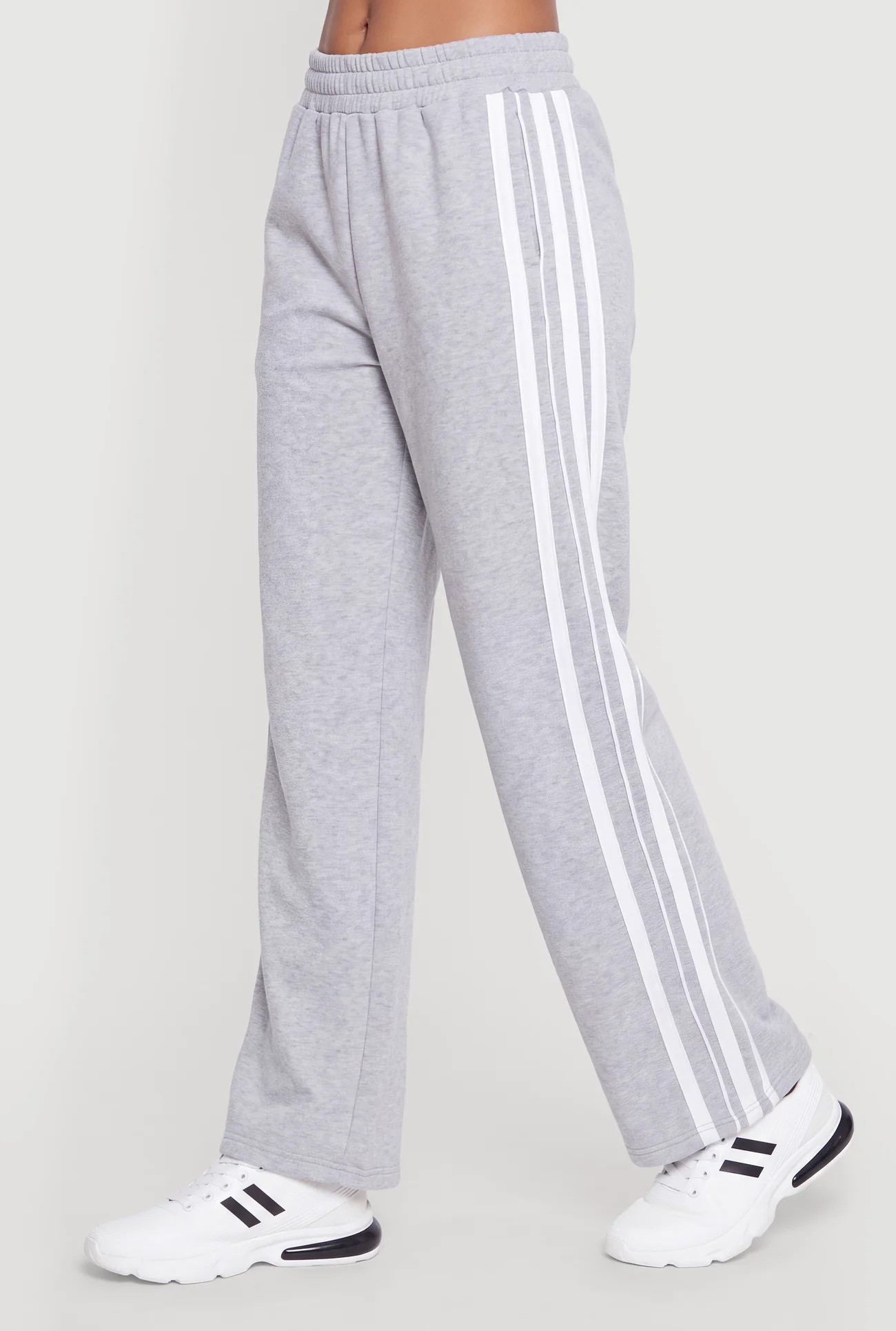 Contrast Trim Fleece Lined Sweatpants | Rainbow Shops
