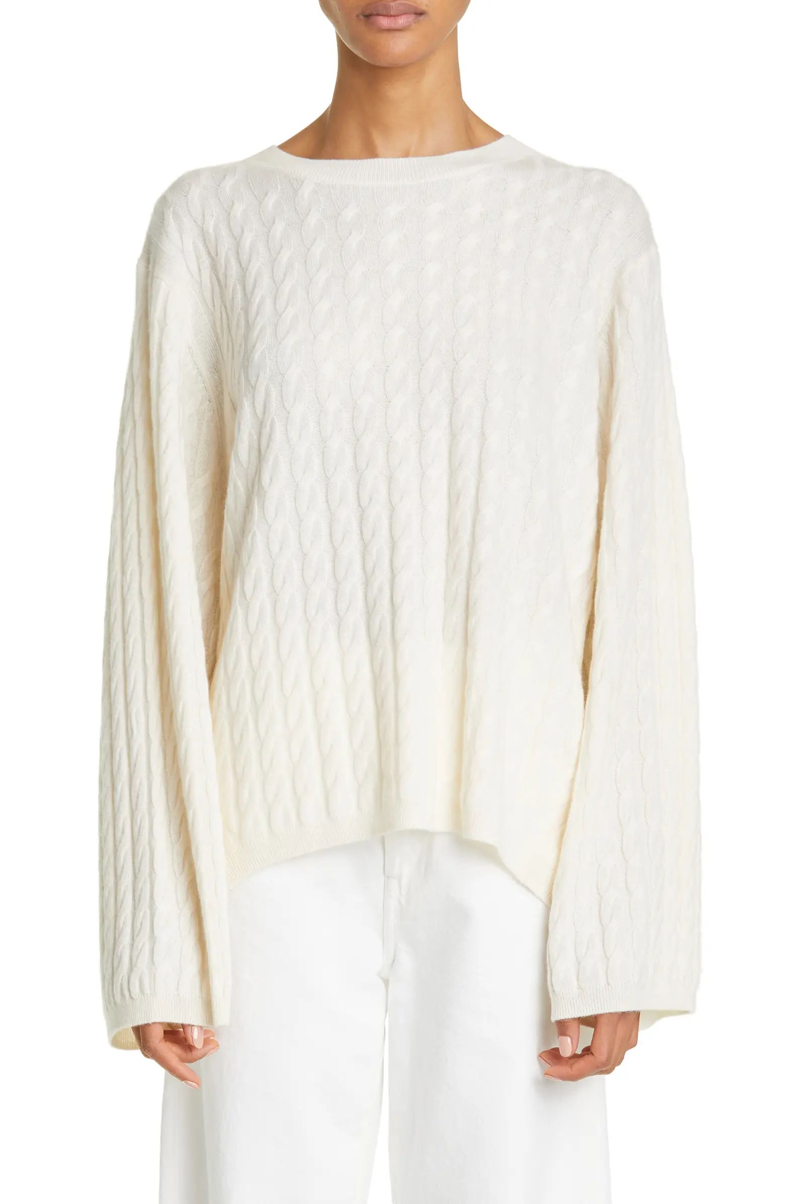 Women's Cable Stitch Cashmere Sweater | Nordstrom