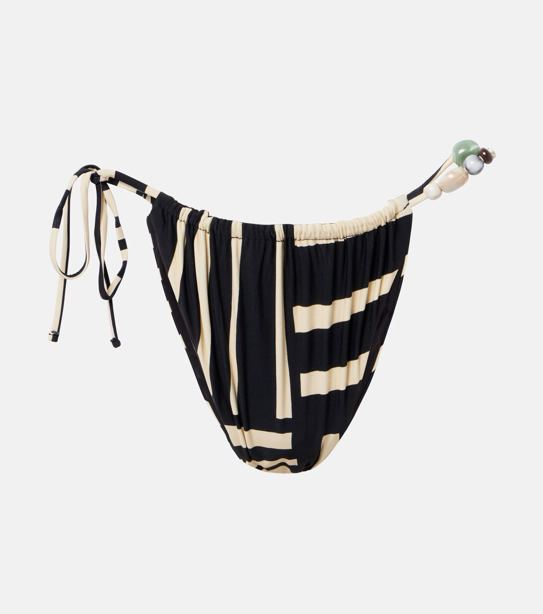 Embellished striped bikini bottoms | Mytheresa (UK)