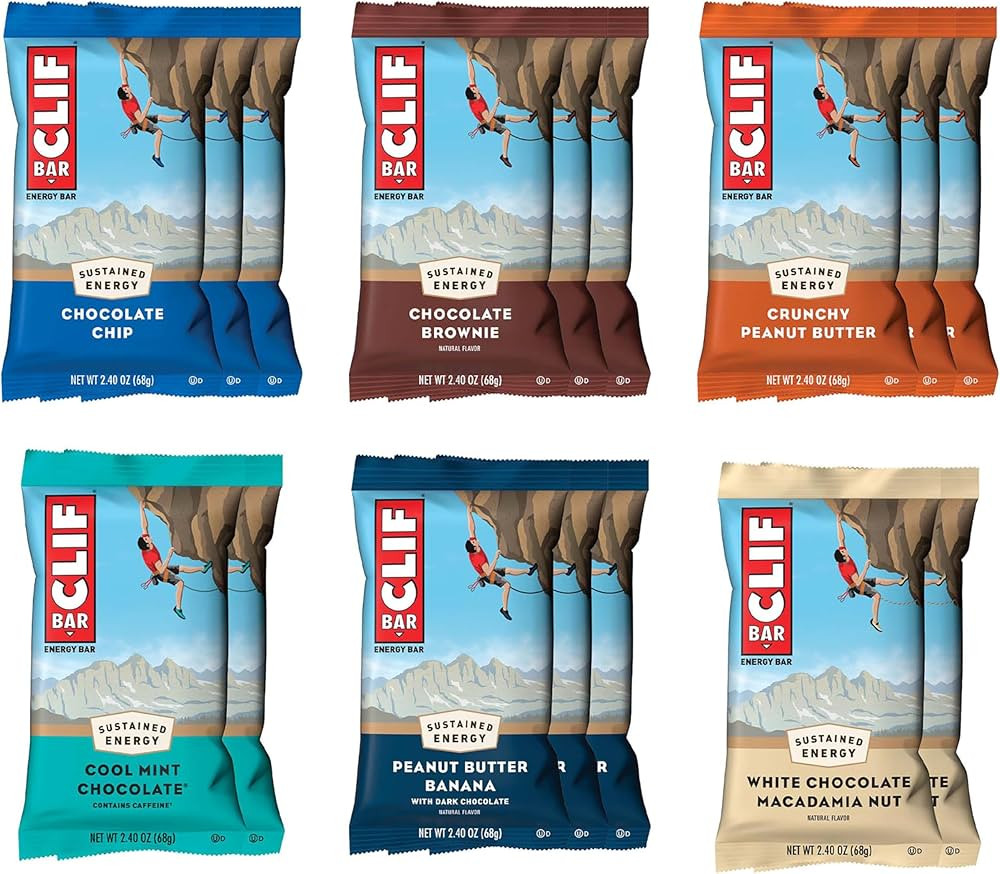 CLIF BAR - Variety Pack - 6 Flavors - Made with Organic Oats - Energy Bars - Non-GMO - Plant Base... | Amazon (US)
