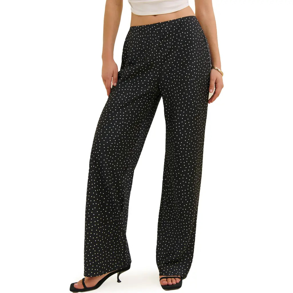 Reformation Gale High Waist Satin Pants in Selene at Nordstrom, Size X-Large | Nordstrom