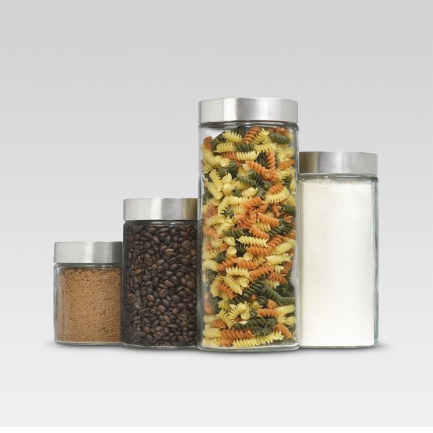 Glass Cylinder Canister Set of 4 - Threshold™ | Target