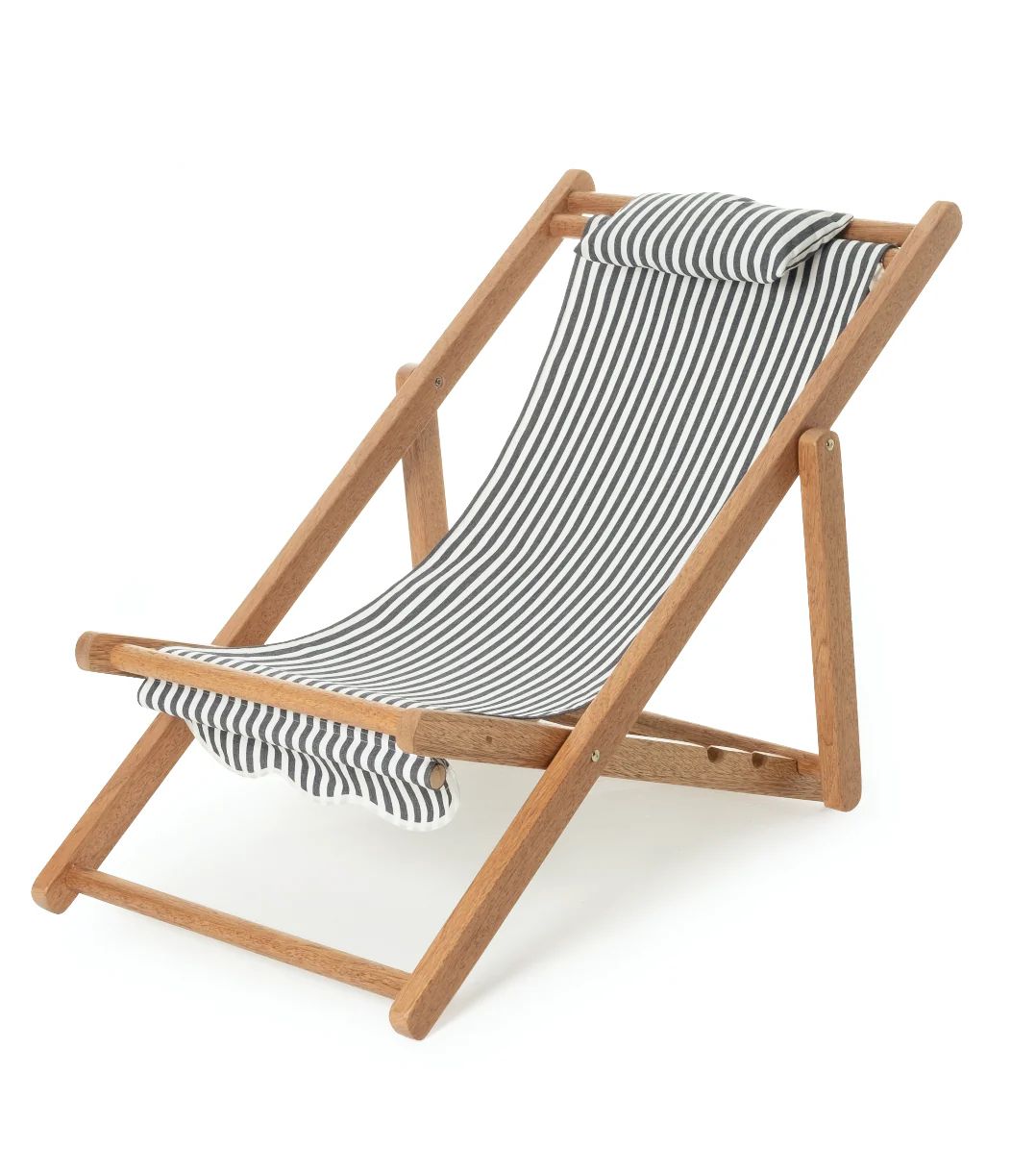 Laurens Navy Stripe Mini Sling Chair | Burke Decor