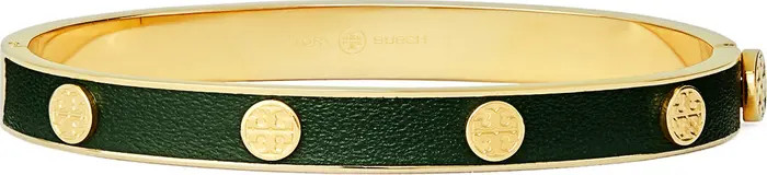 Miller Stud Faux Leather Hinge Bracelet | Nordstrom