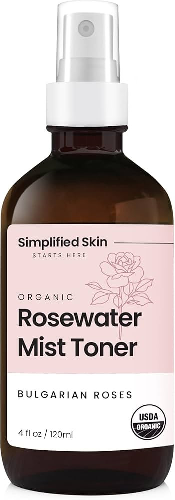 Rose Water Spray for Face & Hair - 100% Natural Organic Face Toner - Alcohol-Free Makeup Remover ... | Amazon (US)