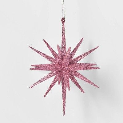 5.8in Pink Plastic Spike Starburst Christmas Tree Ornament - Wondershop™ | Target