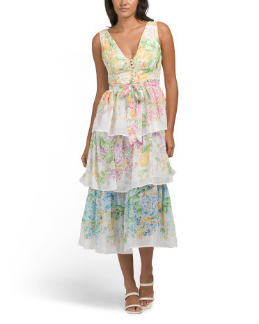 Tiered Floral Maxi Dress | TJ Maxx