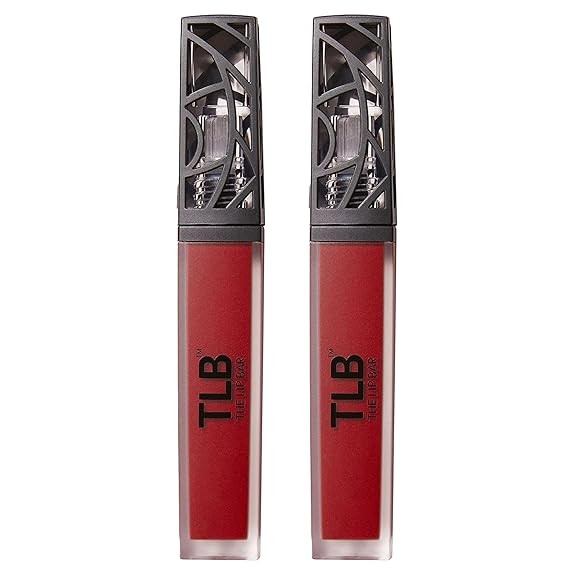 The Lip Bar - Nonstop Liquid Matte Lipstick 2-Pack, Bawse Lady (Blue Red) - High Pigment - One Sw... | Amazon (US)