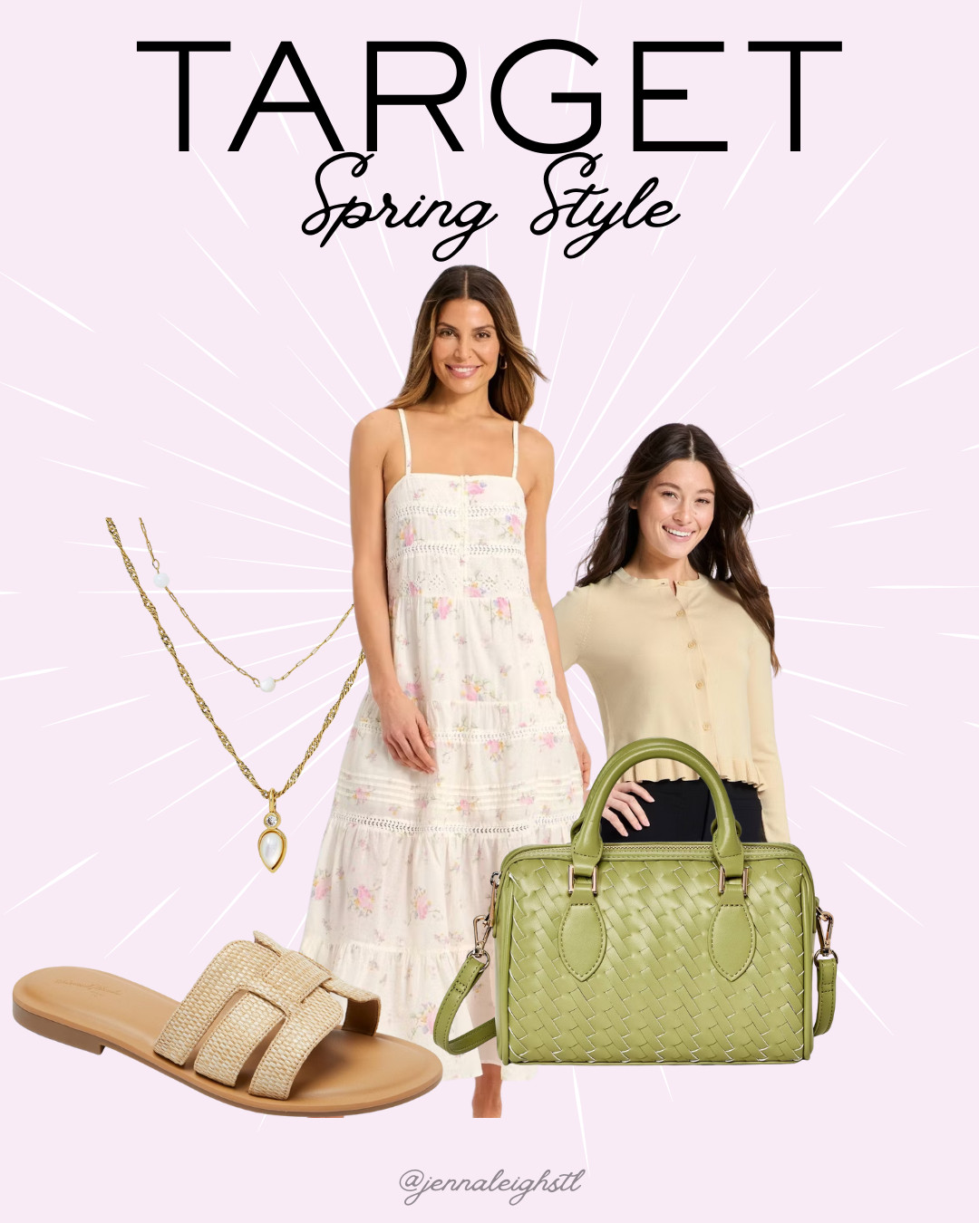 Fresh spring style from Target with the perfect sundress and a ruffle cardigan. 

 #LTKootd #LTKSeasonal #LTKMidsize