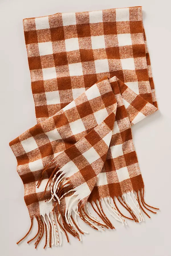 Brushed Gingham Scarf | Anthropologie (US)