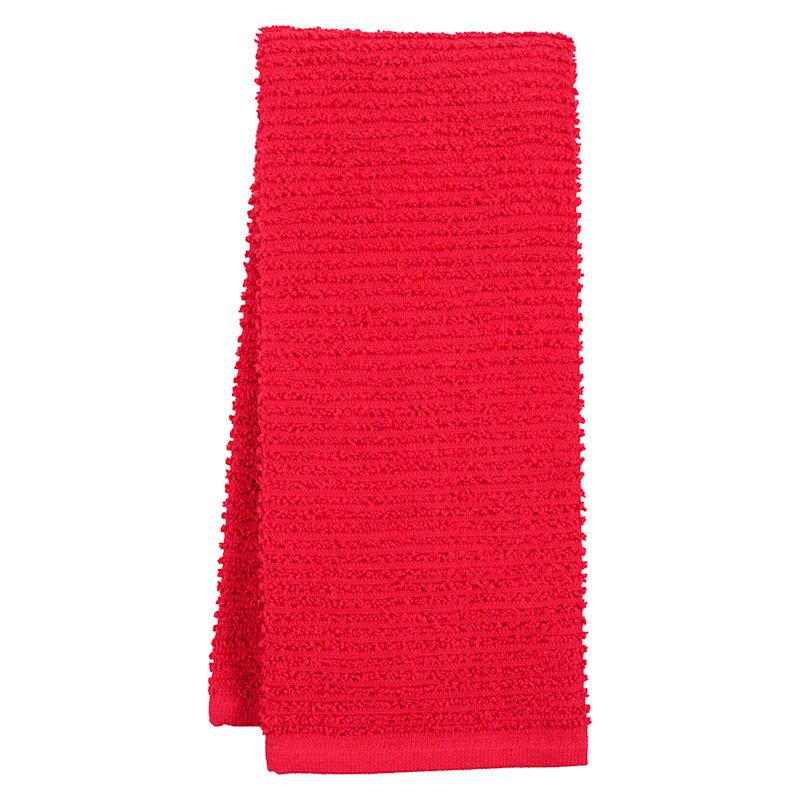 Wave Kitchen Towel, Red | At Home