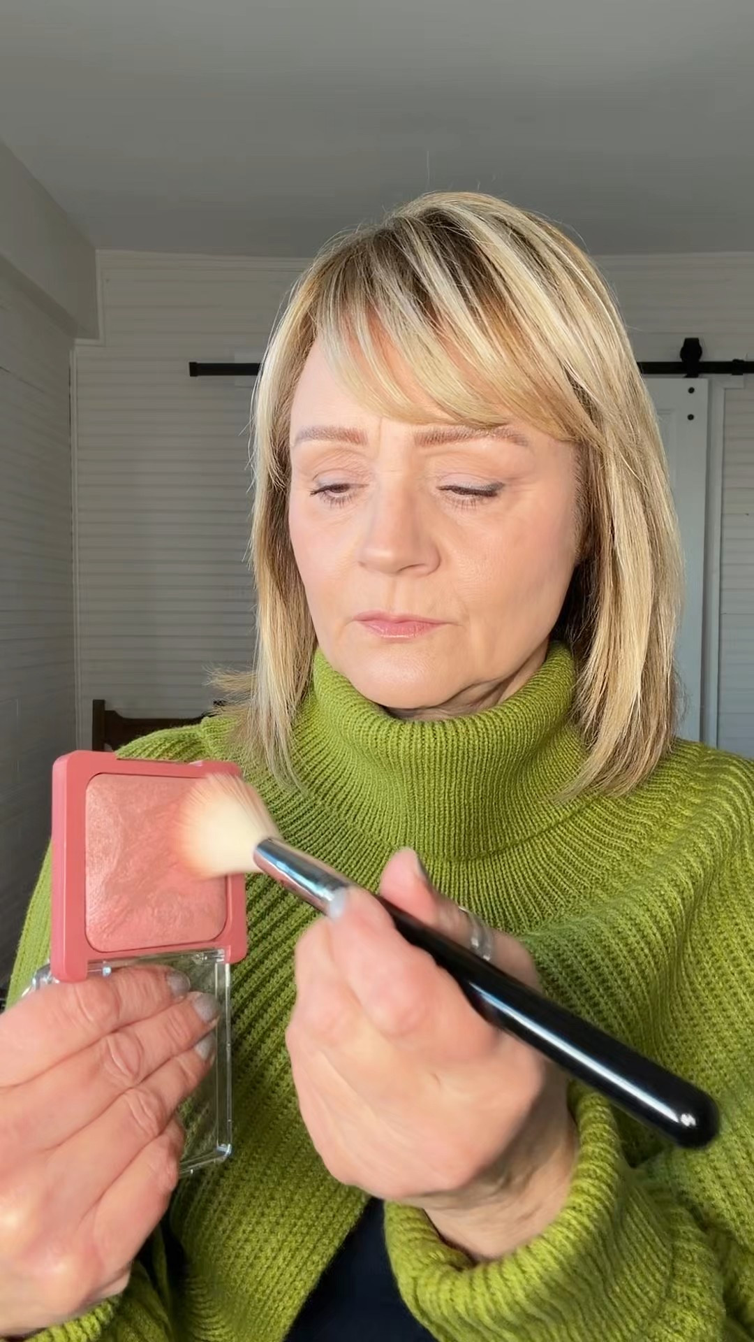 Baked blush on a budget. This color is gorgeous.  Rose Latte.  