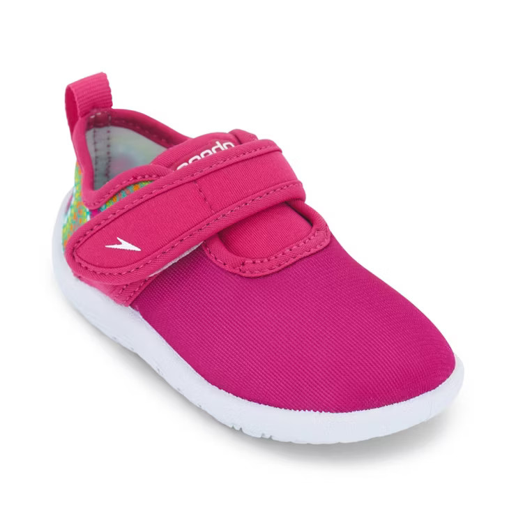 Speedo Toddler Girls' Printed Shore Explorer Water Shoes - Rainbow Dot | Target