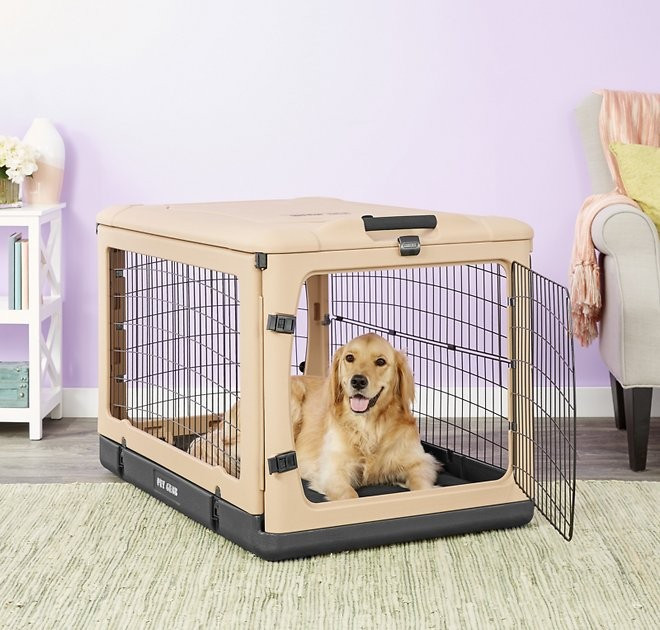 Pet Gear The Other Door Double Door Collapsible Wire Dog Crate & Fleece Pad | Chewy.com