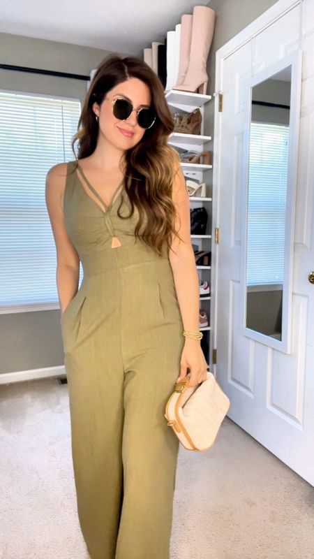 The cutest jumpsuit to keep you comfy and cool for summer! 
Wearing size small 

#LTKFindsUnder50 #LTKVideo #LTKSeasonal