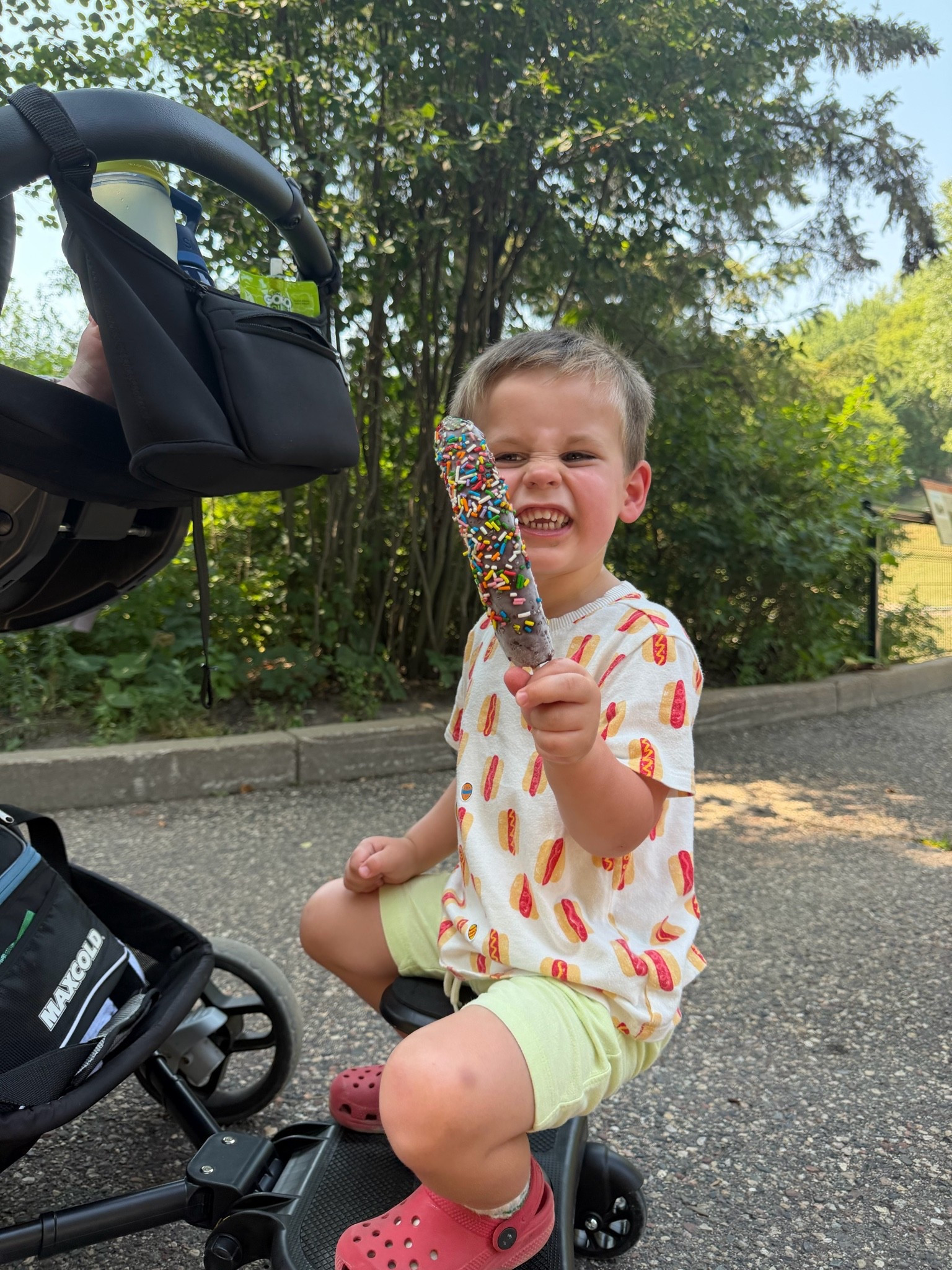 This stroller board was a lifesaver for my toddler at the zoo !! We didn’t want to invest in a double stroller with a 3-year age gap. But my toddler still isn’t ready to walk long distances. He loves riding on his “trailer”!

#LTKmomlife #LTKKids #LTKTravel