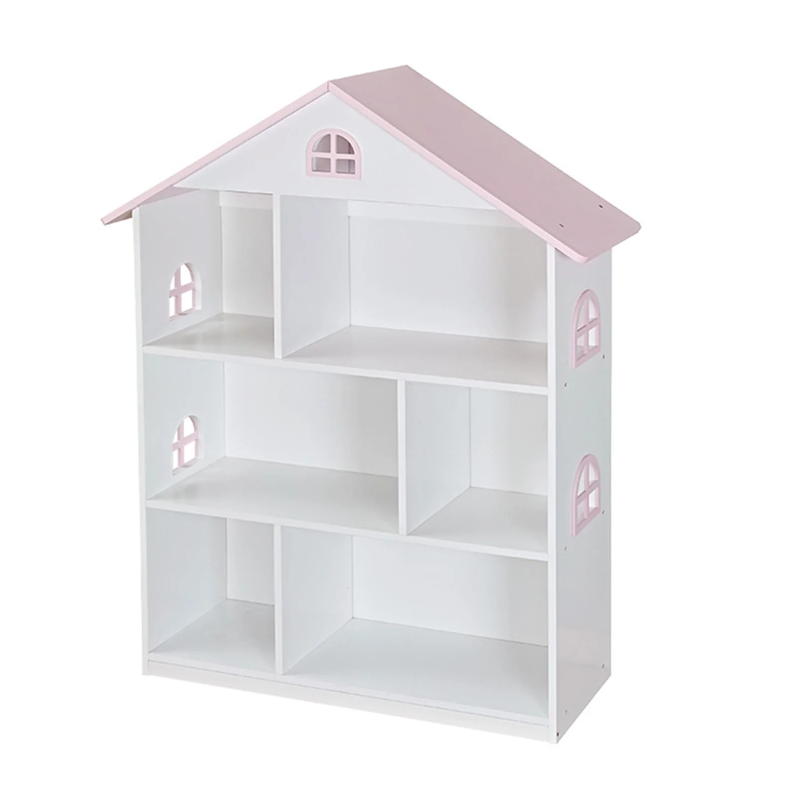 Wooden Dollhouse Bookshelf Kids Books Toys Storage Organizer Children Bedroom Educational Toy Wooden Dollhouse Bookshelf 3 Tier Bookcase Kids Books Toys Storage Organizer - Walmart.com | Walmart (US)