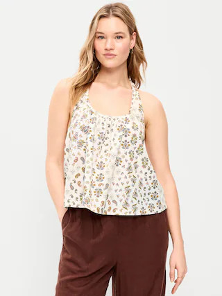 Sleeveless Trapeze Tank Top | Old Navy (CA)