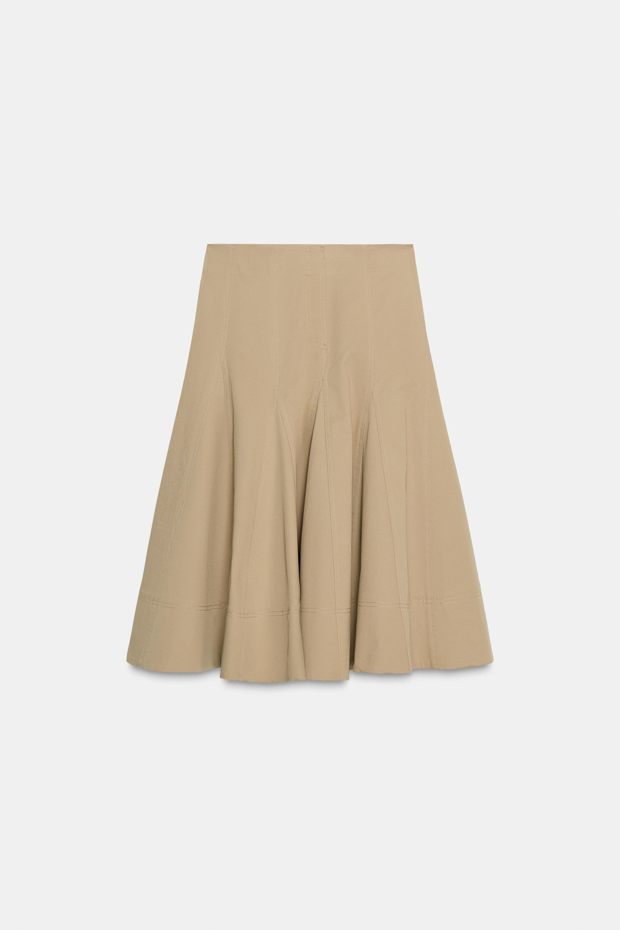 TRENCH MIDI SKIRT ZW COLLECTION | Zara US