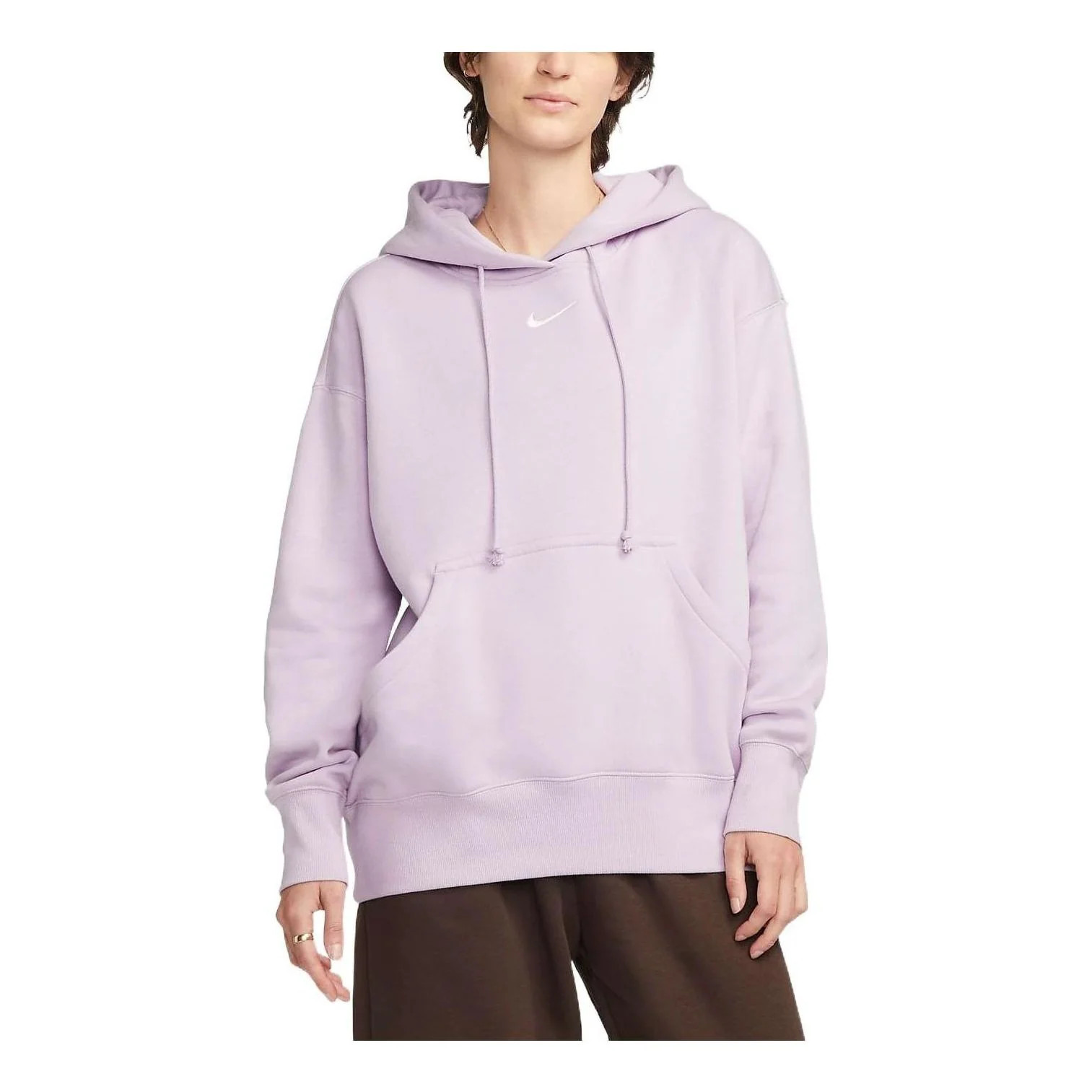 (WMNS) Nike Phoenix Fleece Hoodie 'Lilac' DQ5861-530 | KICKS CREW