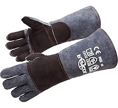 RAPICCA Welding Gloves Heat/Fire Resistant Leather For Stick,Mig,Tig,Forge,BBQ,Grill,Fireplace,Wo... | Amazon (US)