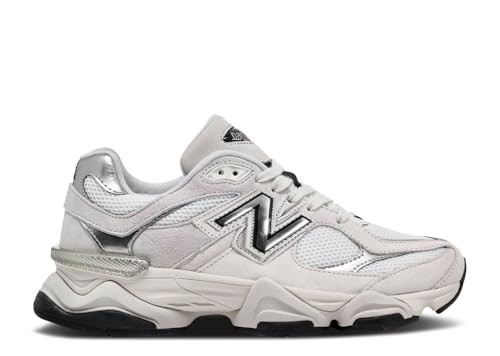 New Balance 9060 Women's Sneakers, White/Black/Metallic Silver, Size 9.5 | Amazon (US)