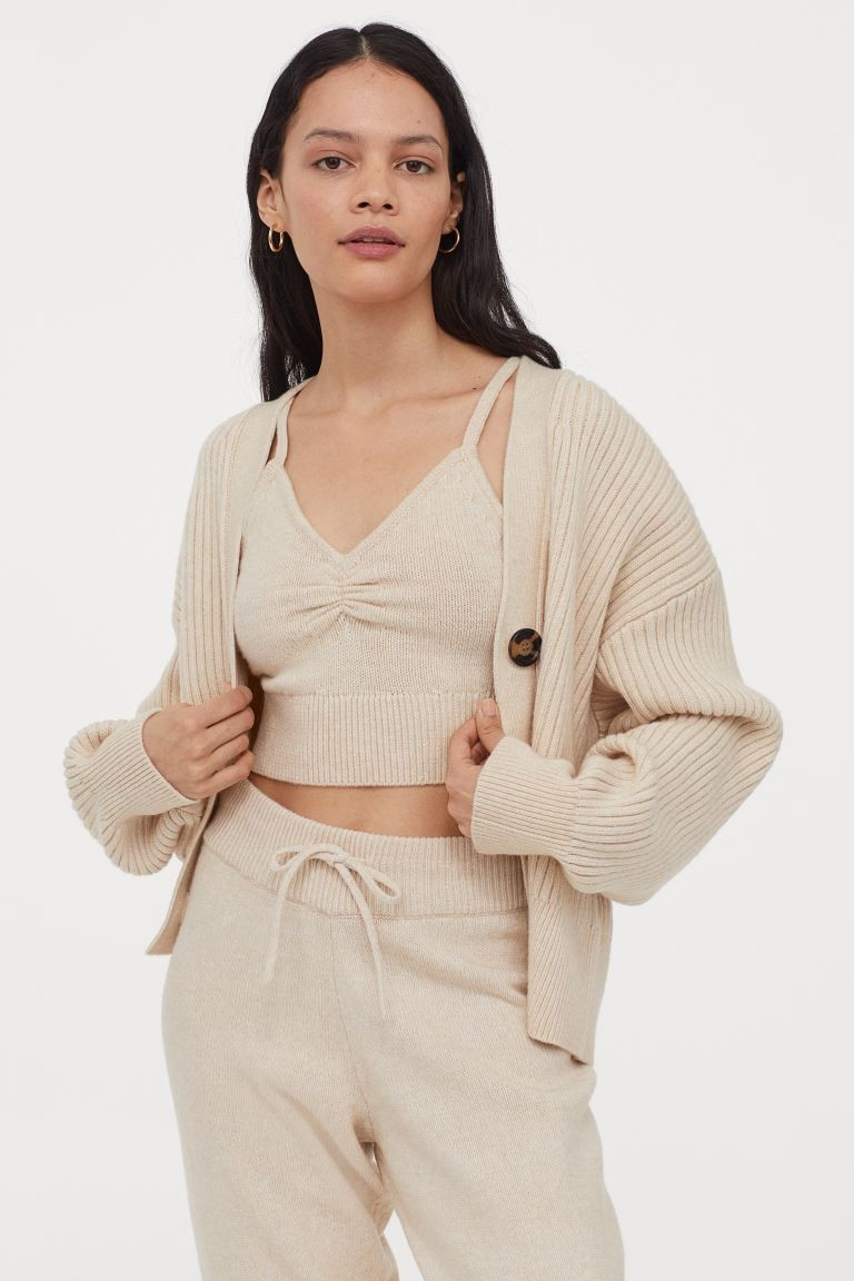 Gestricktes Cropped Top | H&M (DE, AT, CH, NL, FI)