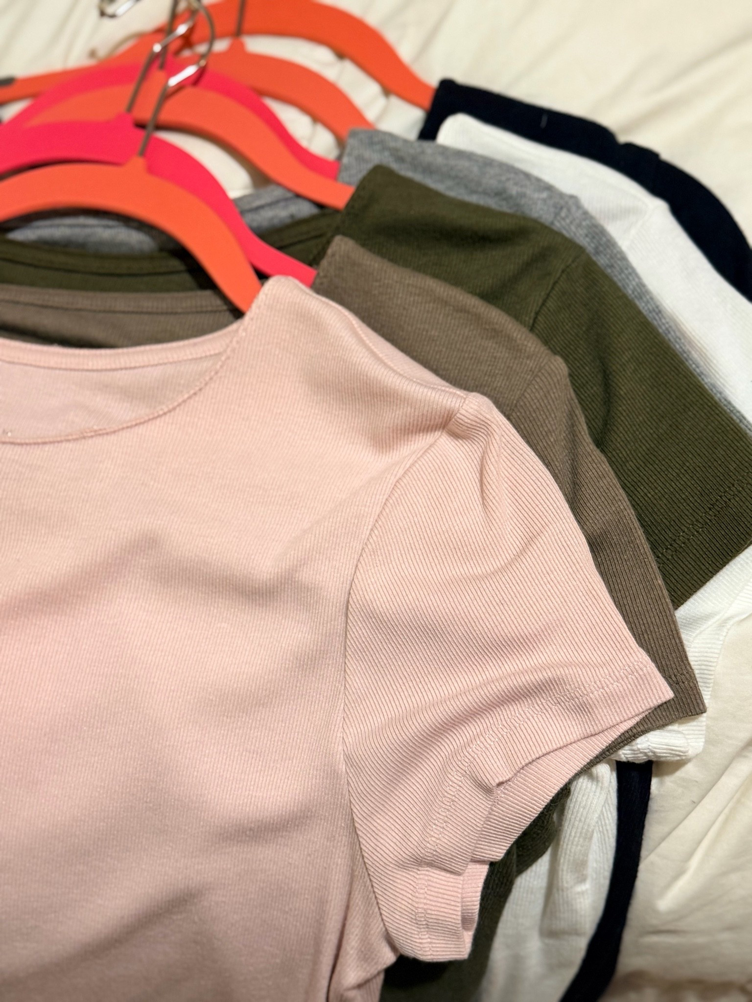 These fitted ribbed tees from target is only $10, comes in several color options + is so flattering

#LTKootd #LTKSeasonal #LTKMidsize