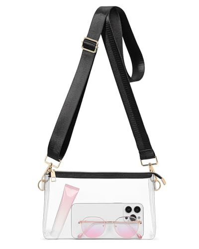 HULISEN Clear Bag for Stadium Events, Clear Purse for Women, Stadium Approved Crossbody Zipper Handbag for Concert Sports Fan | Amazon (US)
