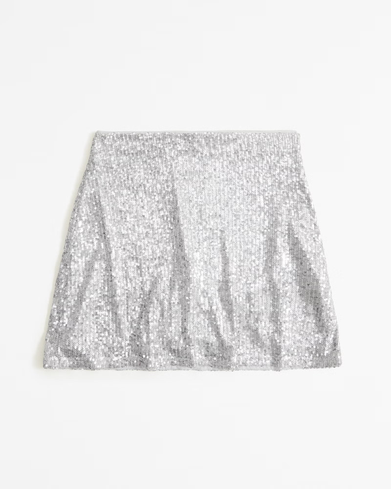 Sequin Mini Skort | Abercrombie & Fitch (US)