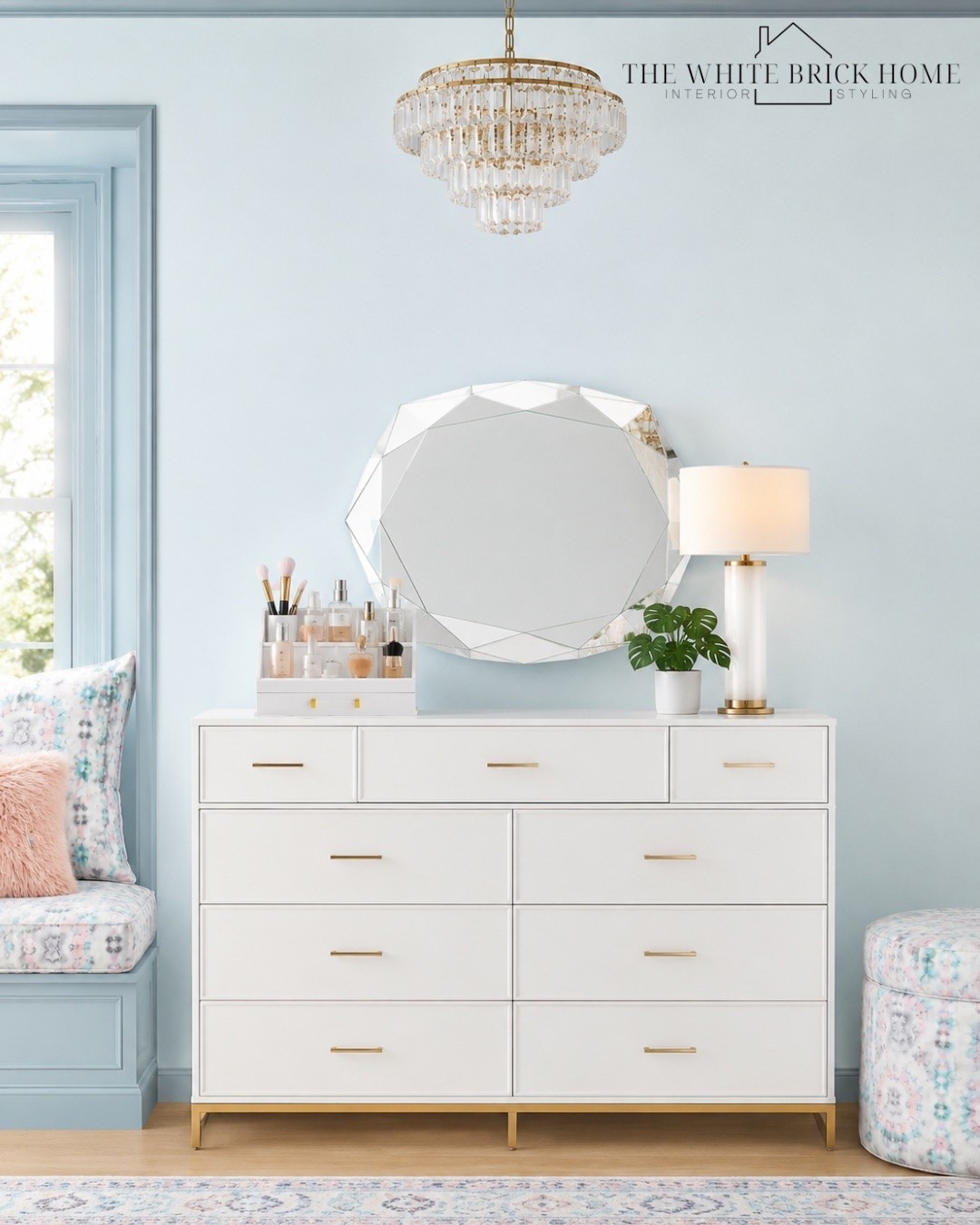 Pastel perfection with a touch of glam - this dreamy girls bedroom layers soft blues, feminine florals, and gold accents for the perfect girls retreat. 
❤️❤️
Girls room, girls bedroom, pastel girls room, pastel bedroom, girls room furniture, girls room dresser, girls room wall mirror, girls room lighting, girls room dresser, girls room design, girls room finds, home decor, blue girls room, blue bedroom, Kendra Scott bedroom, Kendra Scott room, girls room rug, girls room ideas, girls room ideas, teen girl, teen girl bedroom, teen girl bedroom, girl bedroom, pottery barn teen, wayfair

#LTKHome #LTKSaleAlert #LTKKids