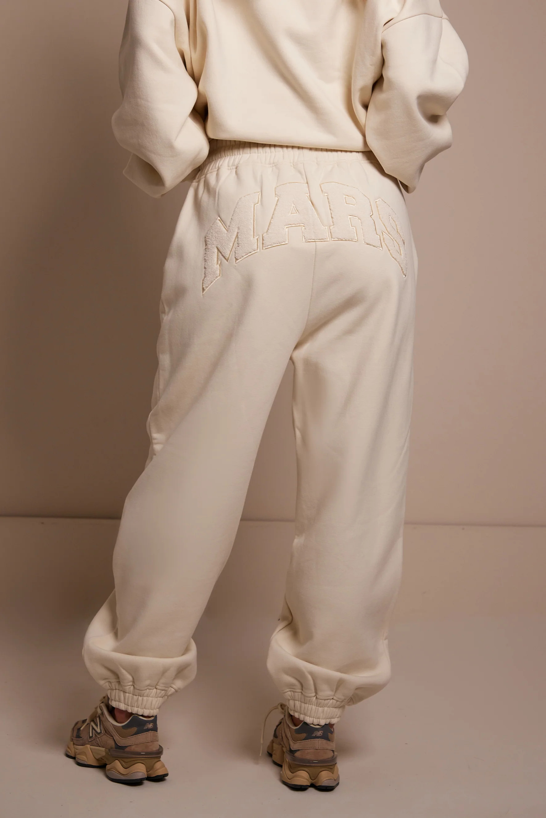 The Mars Varsity Joggers - Cream | Mars The Label