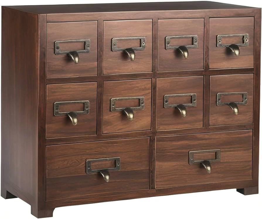 Traditional Solid Wood Small Chinese Medicine Cabinet Vintage Great Storage Apothecary Drawer Her... | Amazon (US)