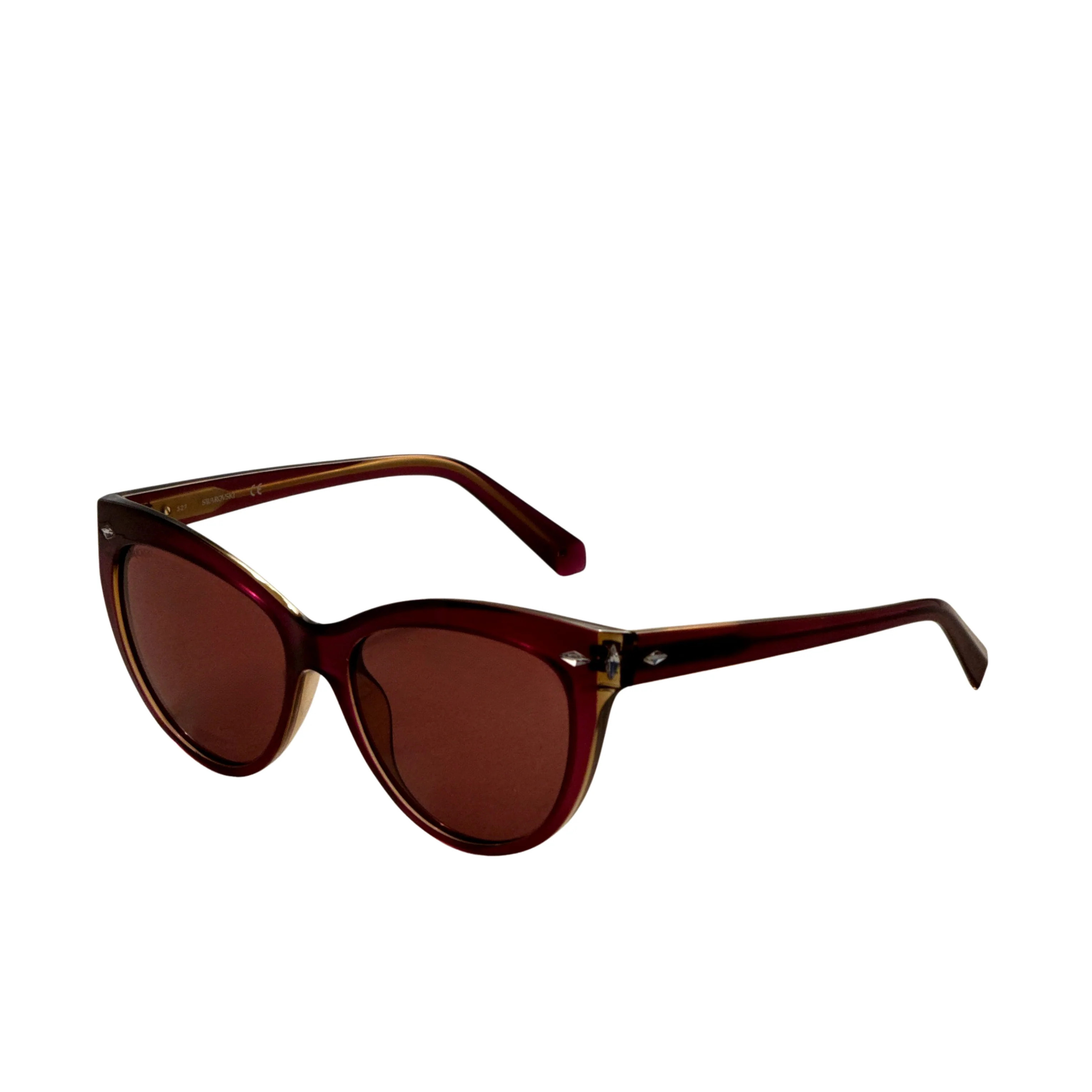Preloved - Swarovski SK01285601B Cat-Eye Brown Lens Sunglasses — Brown | Italist Inc.