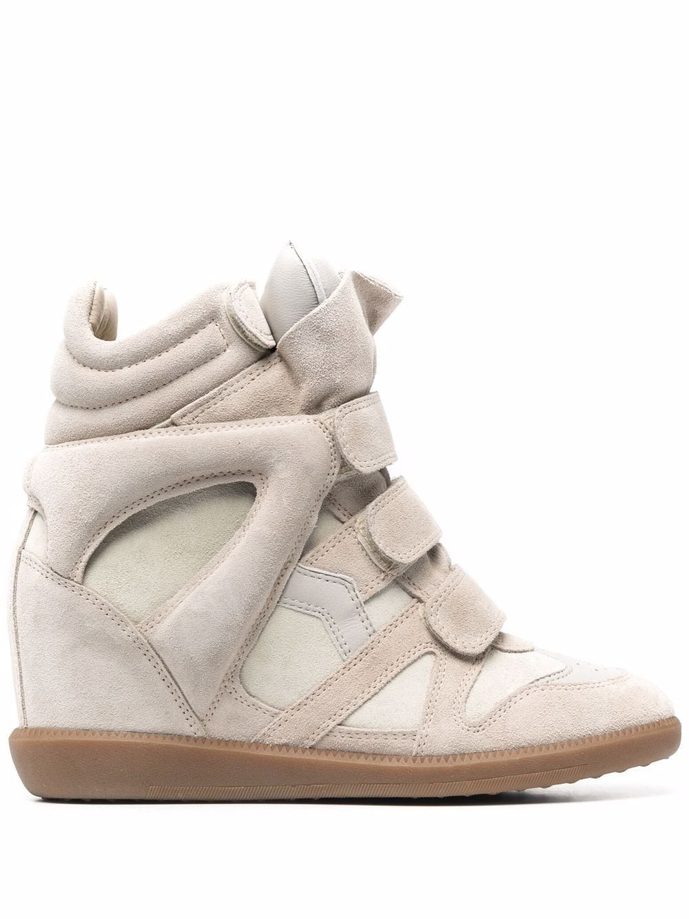 ISABEL MARANT 50mm Bekett high-top wedge sneakers - Neutrals | Farfetch Global