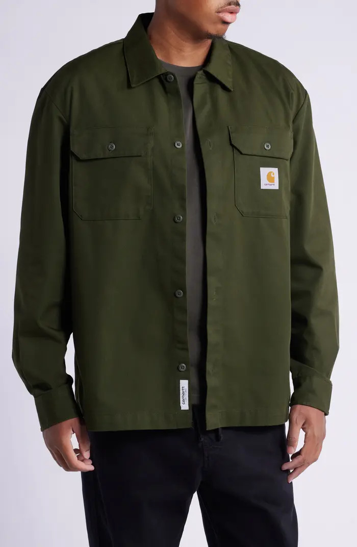 Carhartt Work In Progress Craft Twill Button-Up Shirt | Nordstrom | Nordstrom