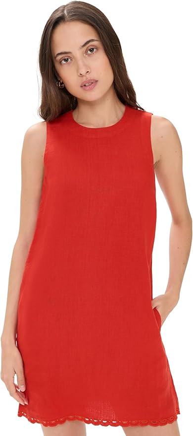 Madewell Women's Embroidered Mini Shift Dress | Amazon (US)