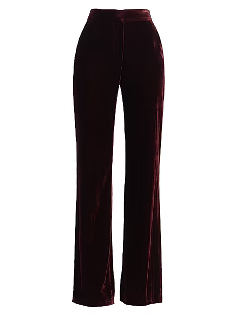 Veronica Beard Lebone Velvet Trousers | Saks Fifth Avenue