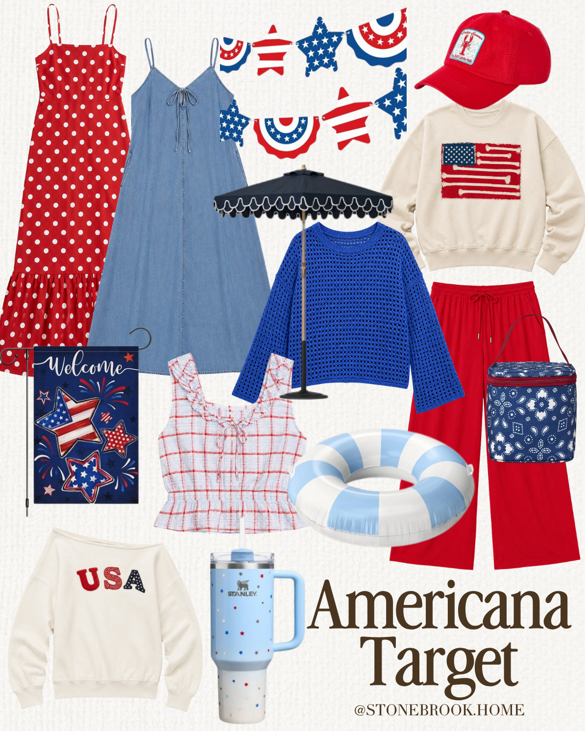 Americana Style, Target Fashion Finds, Fourth Of July Outfit, Patriotic Outfit Ideas, Red White Blue Style, Summer Americana Outfit, Classic Americana Style, Target Summer Fashion, Casual Fourth Of July Look, Americana Fashion Inspo, Patriotic Summer Style, All American Style, Target Outfit Inspiration, Summer Holiday Outfit, Classic Summer Style, Coastal Americana, Affordable Summer Fashion, Family BBQ Outfit 

 #LTKootd #LTKSeasonal #LTKOver40
